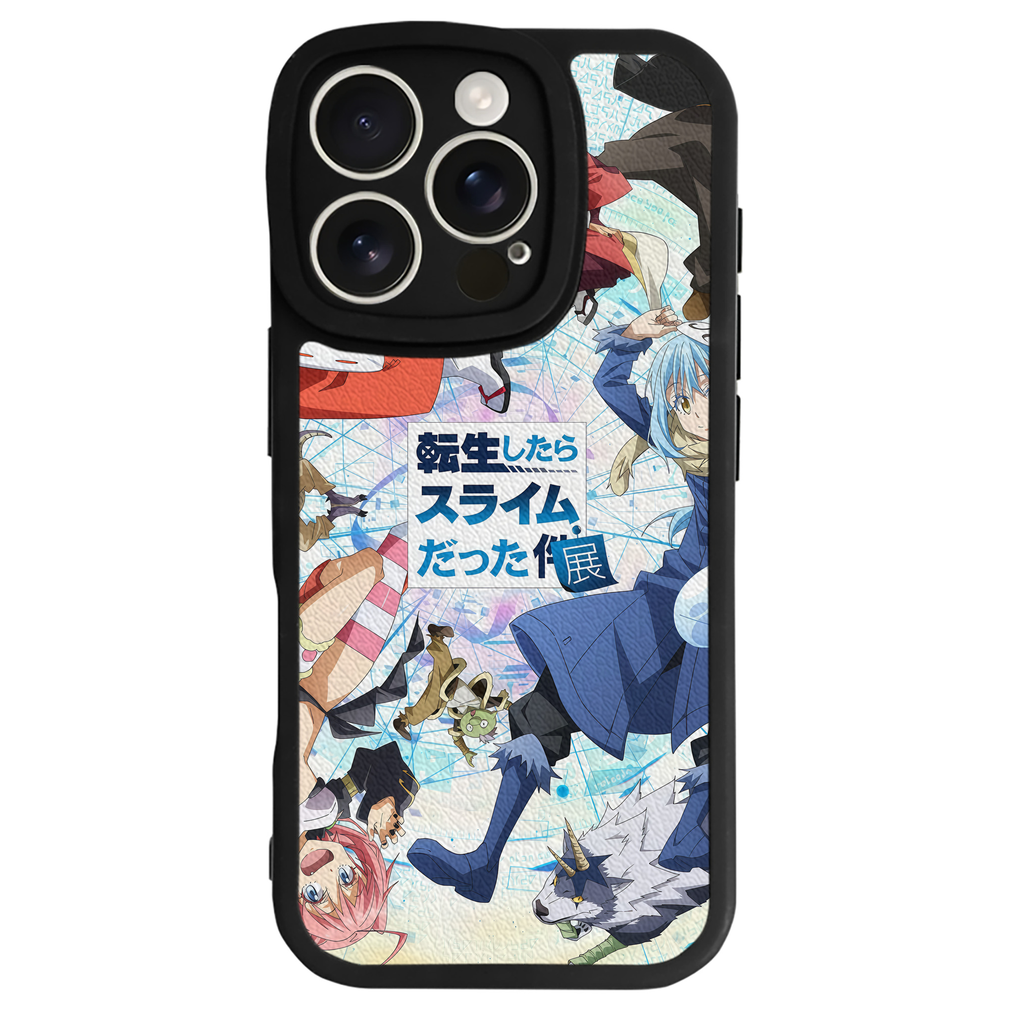 （画像用） 転スラ Regarding Reincarnated to Slime 【iPhone 16シリーズ対応】シリコンスマホケース（レザー調） 材質：シリコン